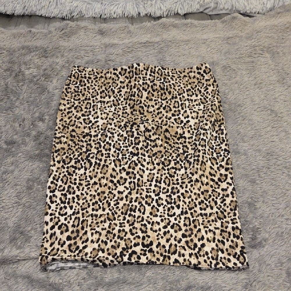 Jules & Leopold Animal Print Midi Skirt Size L!